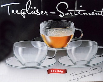 Vintage drei Teegläser Teetassen Set