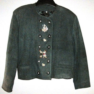 Vintage Leather Jacket Traditional Costumes