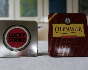 Vintage *Zigarettendose Lucky Strike its toasted  *Zigarettendose Clubmaster