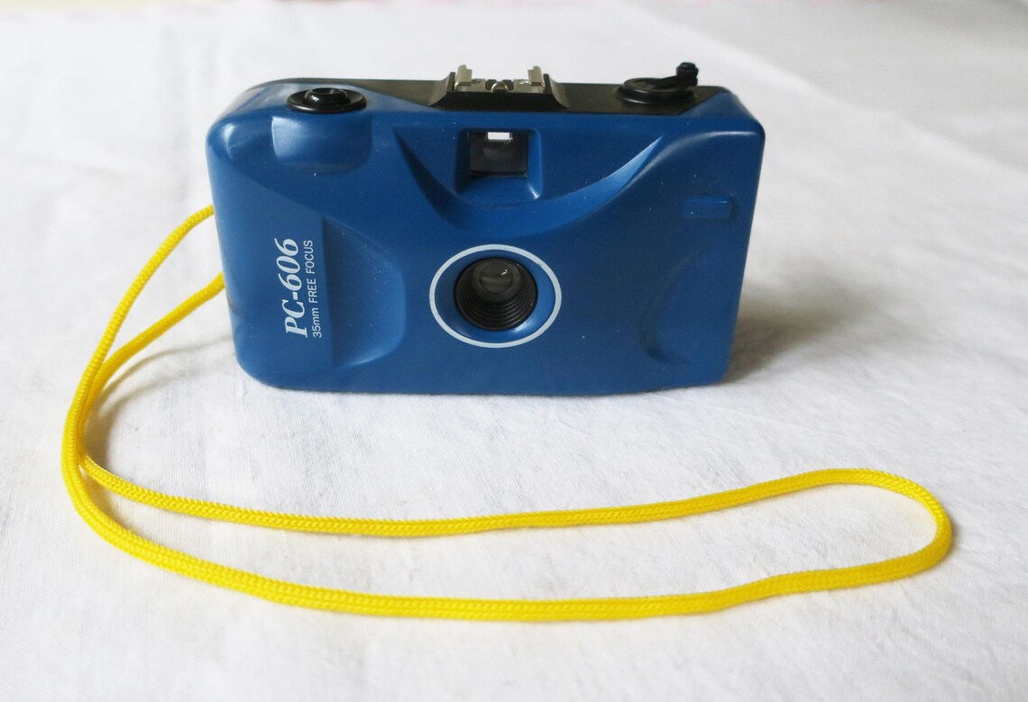 Vintage Fotoapparat Kamera PC 606 35mm Rollfilm Free Focus Fotokamera, foto 2 di 5