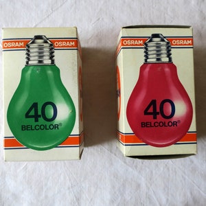 Vintage 26 Osram Belcolor Glühbirnen Bild 3