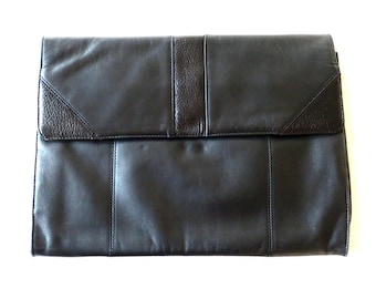 Porte-documents vintage Business Bag Cuir noir