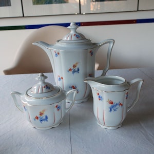 Vintage Art Deco around 1925 Bavaria coffee service coffee tableware