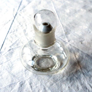 Lampes à huile vintage Glas mit Porzellan