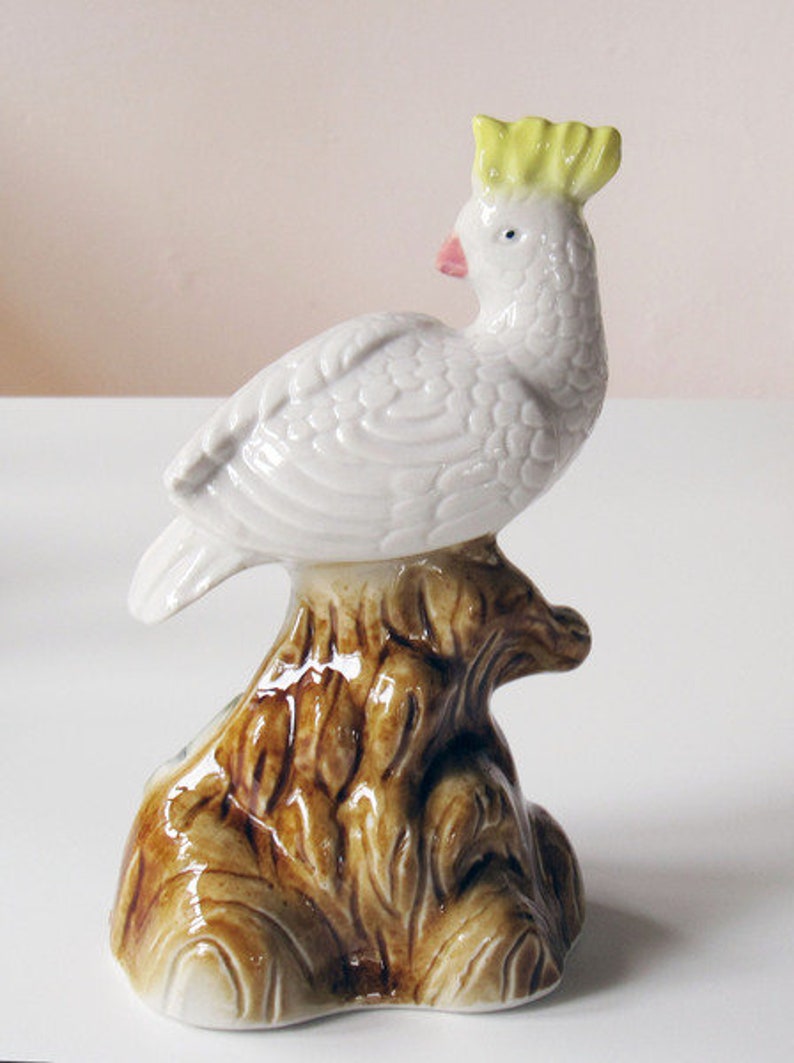 Porcelana cerámica de loro imagen 2