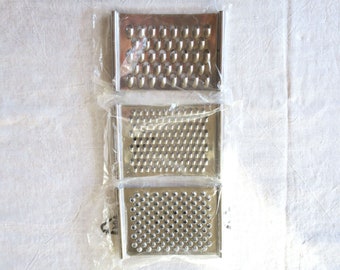Vintage WMF Gourmet stainless steel inserts for grater for vegetables and fruit