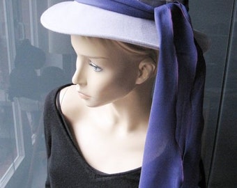 Felt hat with Hatband in lilac