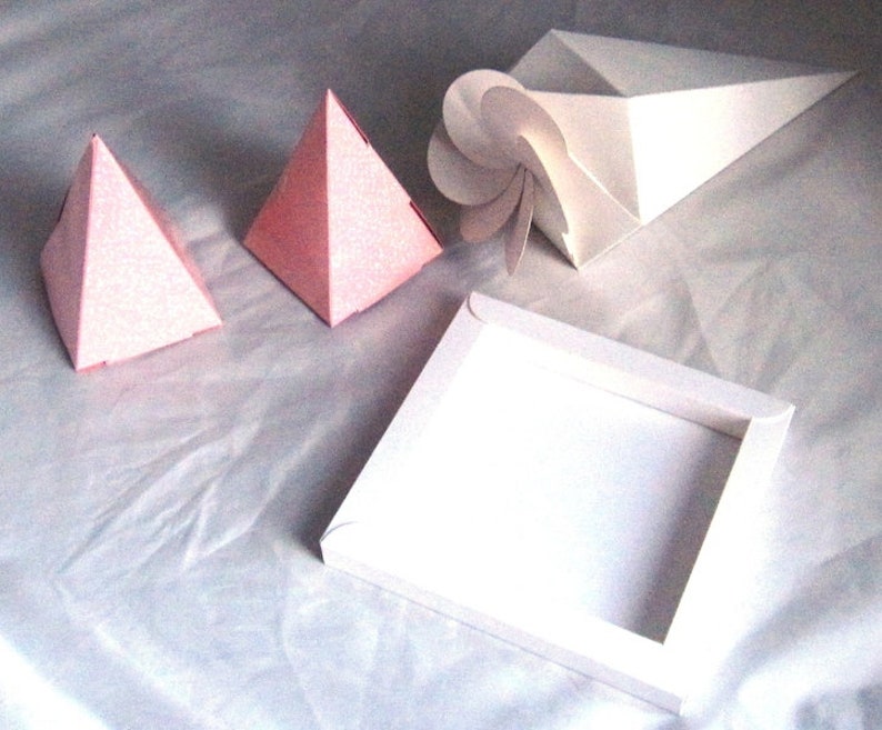 Pyramid Gift Packing Craft Sheet Pyramid Gift Packaging - Etsy
