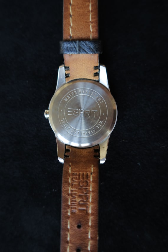Esprit leather watch outlet