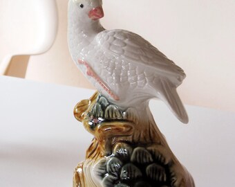 Vintage parrot ceramic porcelain