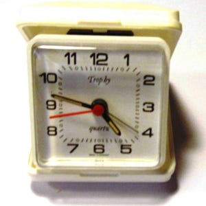 Travel alarm clock Tropby 70s