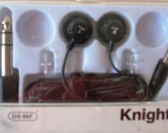 Koptelefoonset in cassette * twee RCA-adapter