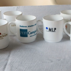 Vintage mugs with logo