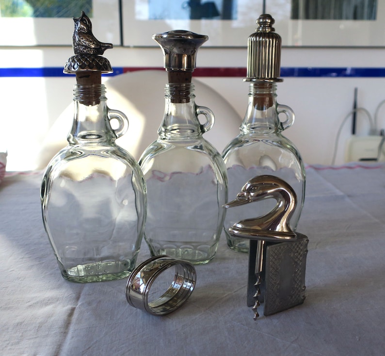 Vintage Silberbar 1 Flaschenverschluss versilbert Bild 1