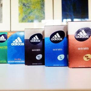 Vintage Adidas Fragrance Eau de Toilette Urban Spice * Ice Dive * Team Force * Sport Field