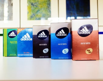 Vintage Adidas Fragrance Eau de Toilette Urban Spice * Ice Dive * Team Force * Terrain de Sport