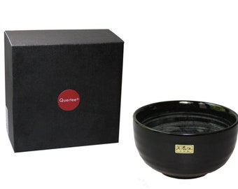 Original japanische Matcha Schale "Aqua" - 400 ml in einer Geschenkbox von Quertee