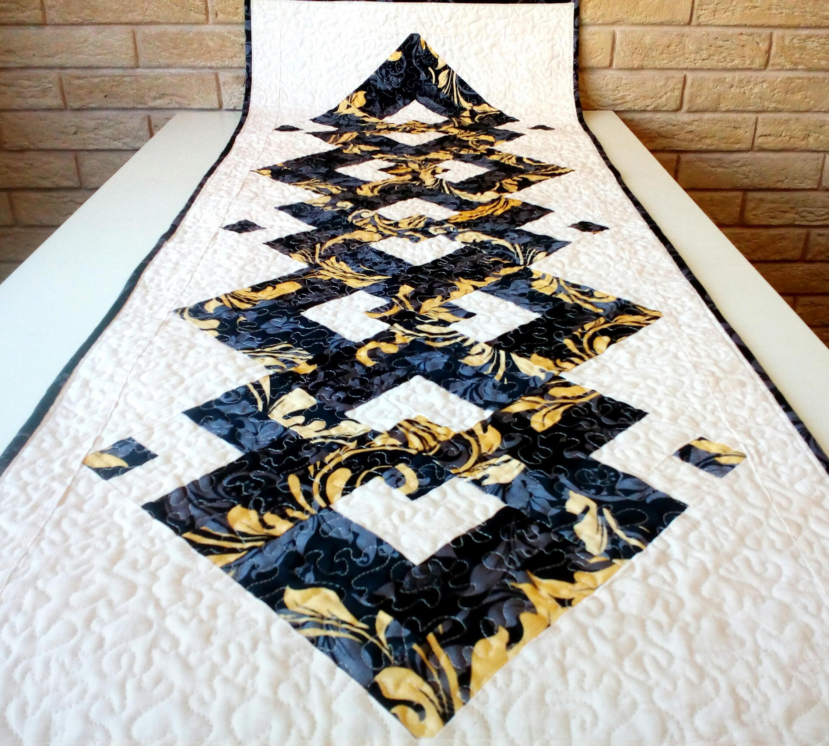 Quilted table runners Farmhouse table runners Rustic table Etsy