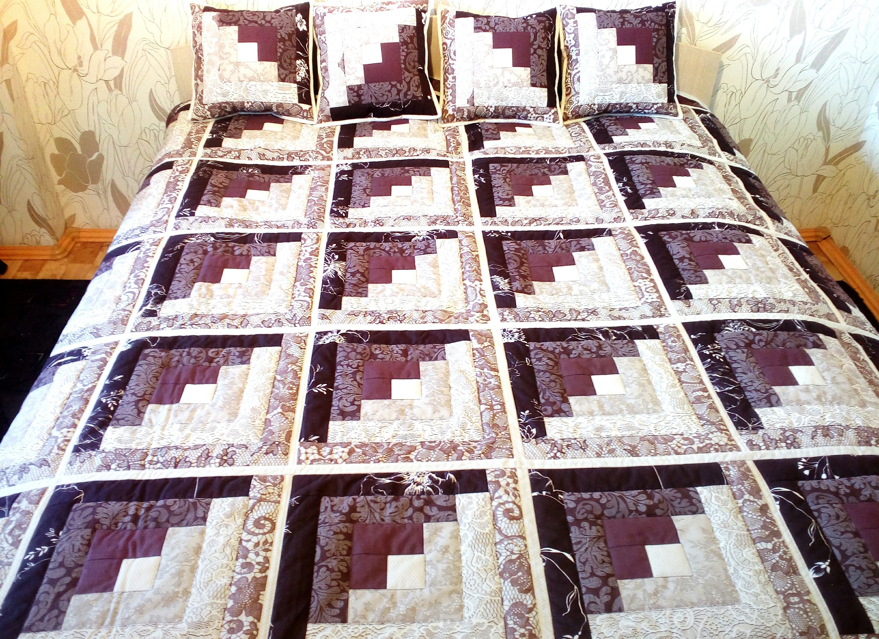 Patchwork quilt te koop Set Handgemaakte quilt Handgemaakte Etsy