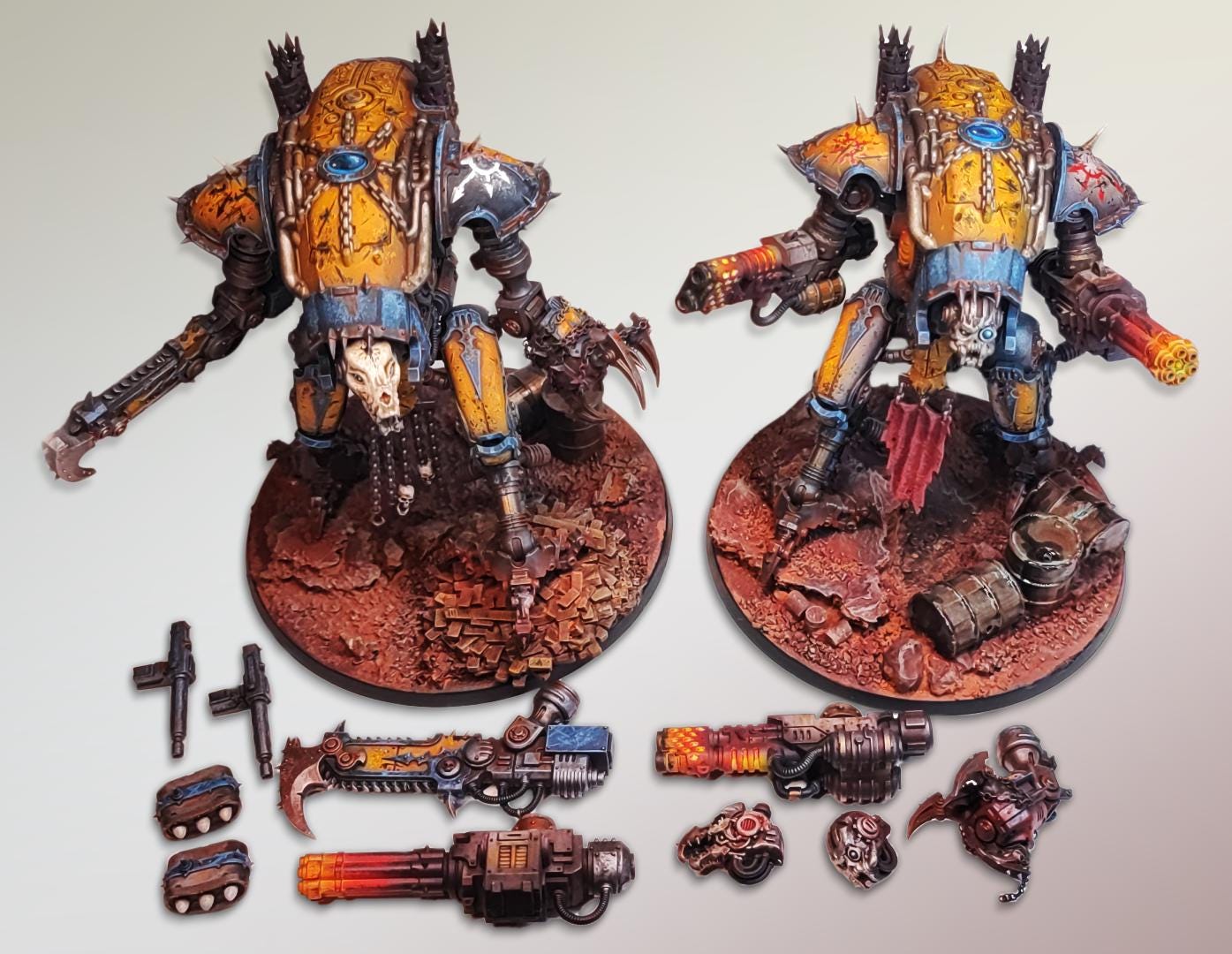 Chaos Knight - 2 War Dog - Karnivores/brigands Warhammer 40k