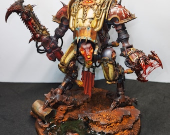 Chaos Knight - 2 War Dog - Karnivores/Brigands Warhammer 40k - Miniatures Painted - Alternative Version