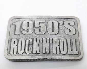 Vintage ULTIMATE Belt Buckle 1950's Rock 'n' Roll Design P Bruce 1999