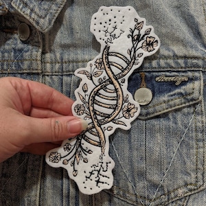 DNA Machine Embroidery Design Floral DNA Embroidery Design Floral DNA File Science Embroidery Instant Download Pes dst Digital Design