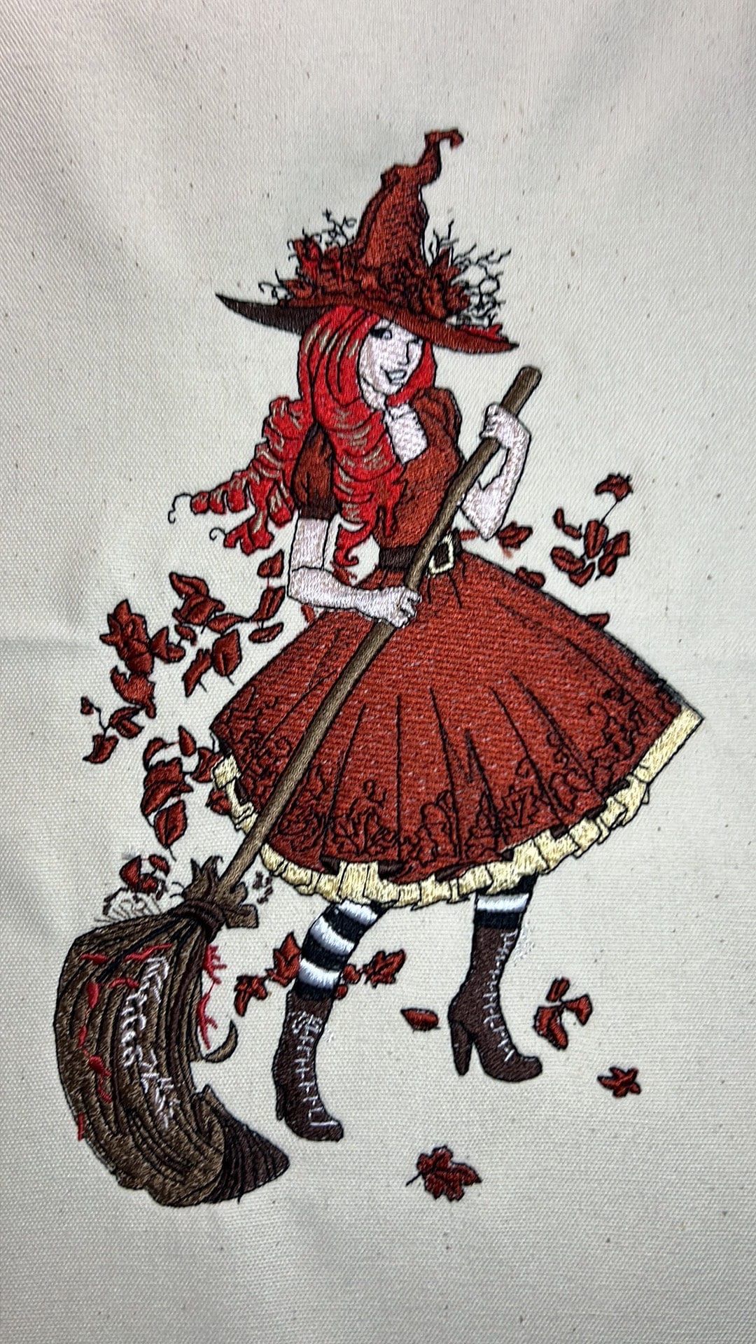 Autumn Witch Machine Embroidery Design Witch Embroidery Design Autumn Machine Pattern Witchy  Digital Design Instant Download PES DST File