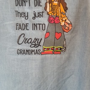 Hippie Embroidery Design Machine Embroidery Hippie Old Hippies Don&#39;t Die Funny Machine Embroidery Quote Old Hippies Don&#39;t Die Digital File