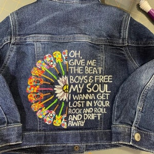 Oh Give Me The Beat Boys & Free My Soul Machine Embroidery Design Give Me The Beat Boys Design Free My Soul Embroidery Design Digital File