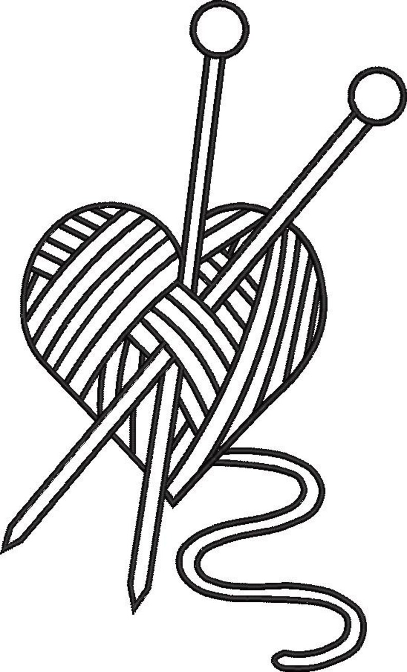 Sewing Heart Embroidery Pattern Etsy