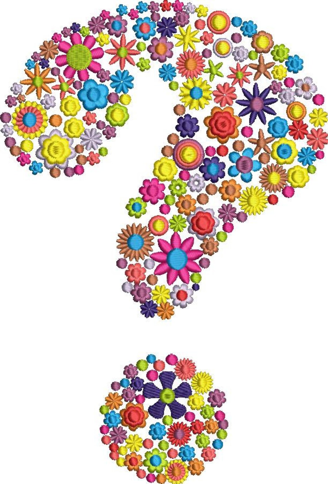 Question Mark Embroidery Pattern Etsy