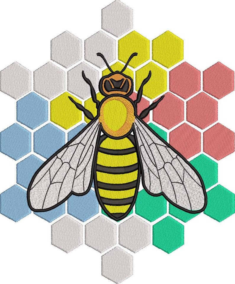 Bee embroidery sybju  etsy Bee embroidery sybju  etsy