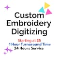 Custom Embroidery Digitizing Service, Logo Digitizing, Image to Custom Embroidery Send in Your Item, Digitize Machine Embroidery Designs