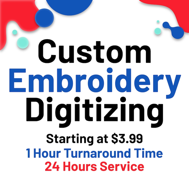 Custom Embroidery Digitizing, Logo Digitizing, Embroidery Digitizing Service, Image Digitizing Embroidery, Custom Digitize Embroidery logo image 1