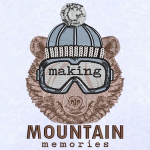 Bear Embroidery Pattern Bear With Cap Machine Embroidery Design Making Memories Design Digital Design PES DST File