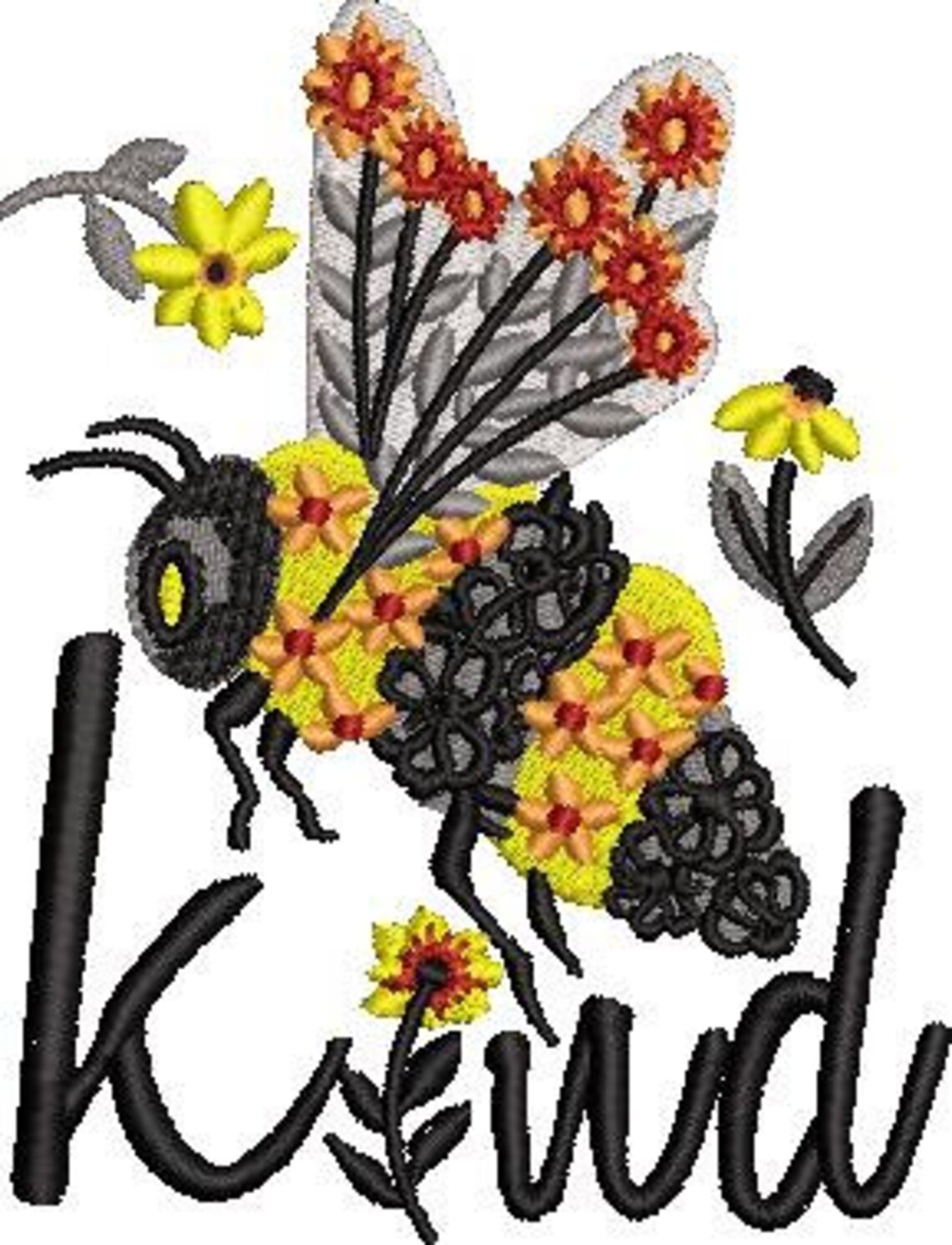 Bee kind embroidery design  etsy Bee kind embroidery design  etsy