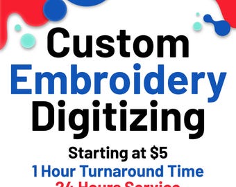 Custom Embroidery Digitizing Service Logo Digitizing Custom Embroidery File Custom Embroidery Designs Digitize Machine Embroidery Design