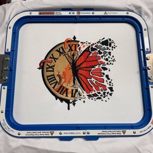 Watch Embroidery Broken Watch Butterfly Machine Embroidery Pattern Butterfly clock Digital Design Butterfly Design Instant Download PES DST