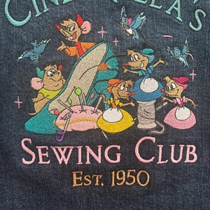 Custom Embroidery Digitizing Service for Vintage Sewing Club Logo, Est. 1950 — customer shared the sewout.