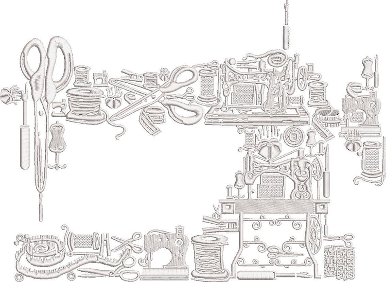 Machine Embroidery Designs Sewing Machine Embroidery Design Etsy