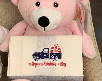 Valentines Truck Machine Embroidery Design Valentines Embroidery Design  Love Valentines Truck Embroidery Design Happy Valentines day PES