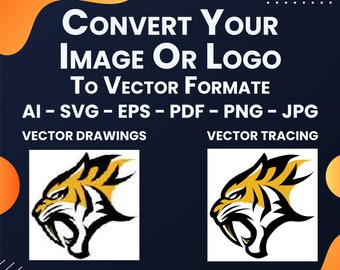 Image To Vector, Vector Art, Photo to SVG, Convert To Vector Graphics, Logo Vector Conversion, Digital Illustration, SVG Logo, Vector Design