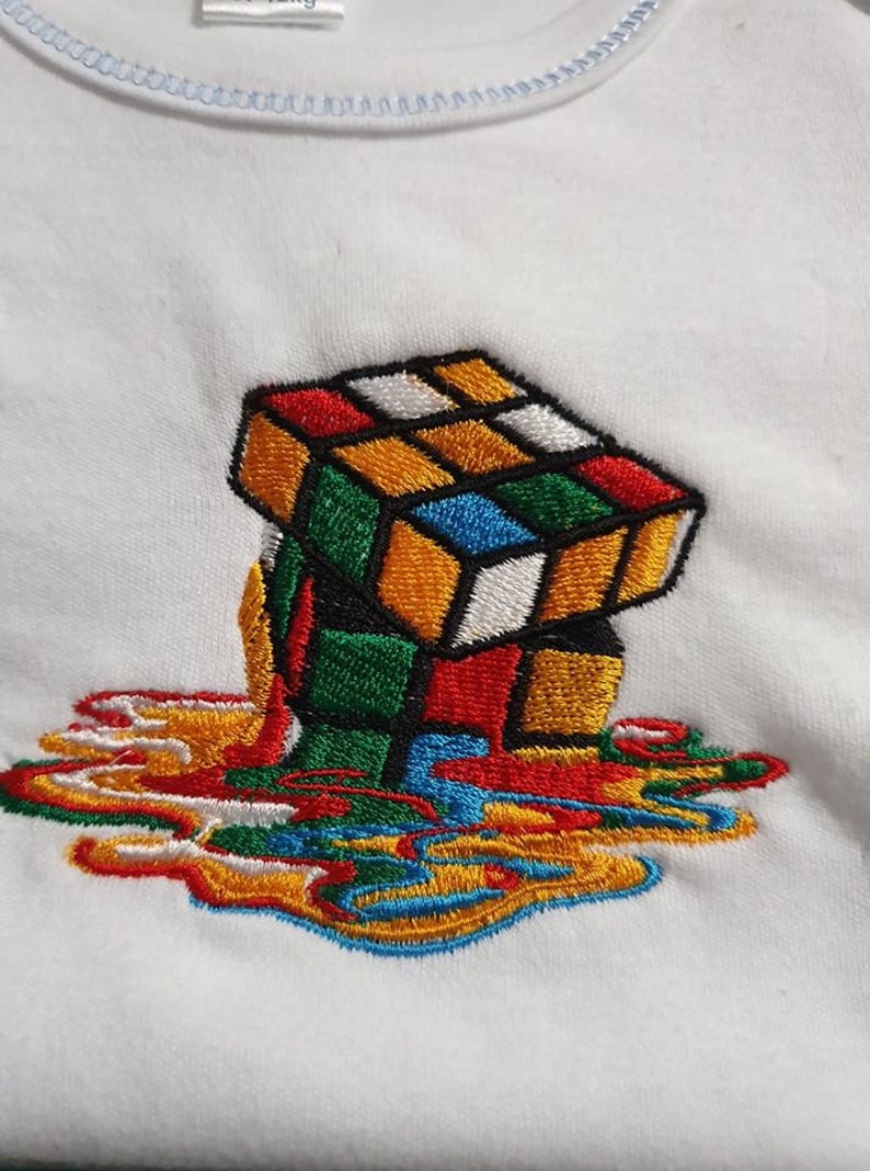 Rubik's Cube Melting Pattern Etsy