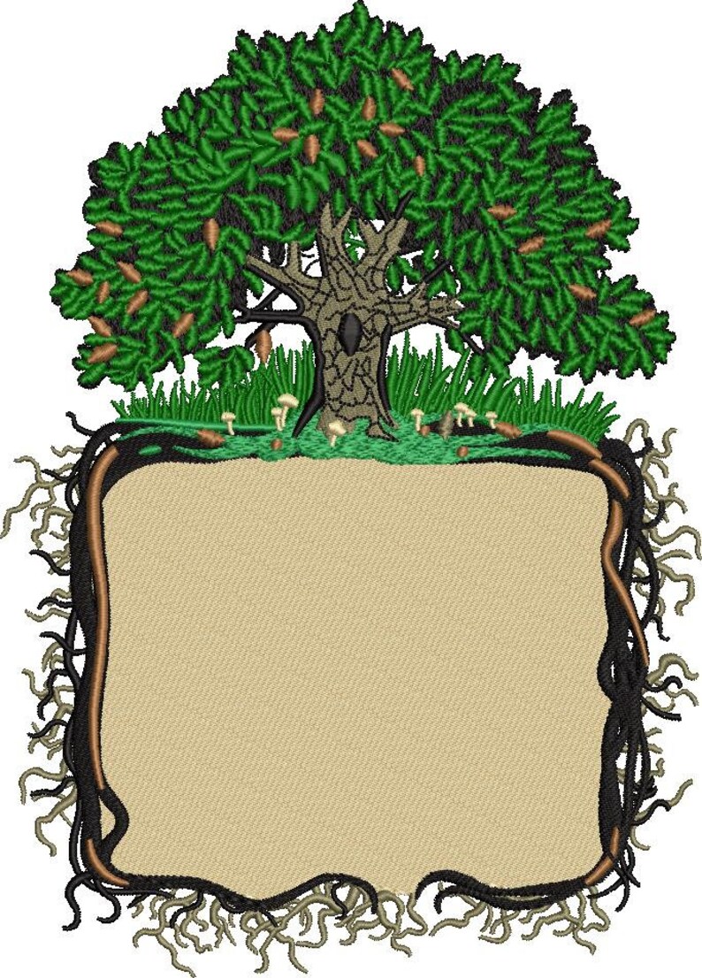Tree Notice Board Blank Embroidery Pattern Etsy