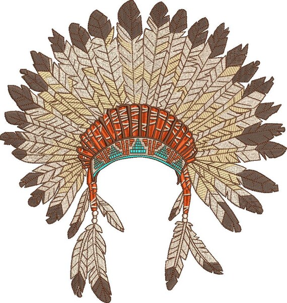 African Tribal Feather Headdress 