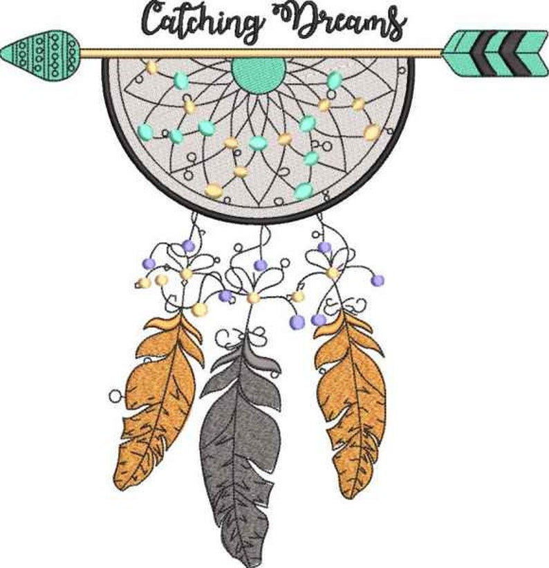 Dream catcher embroidery design  etsy