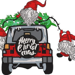 Frohe Weihnachten Auto Maschinenstickerei Design Weihnachtsauto Digitale Stickdatei Design Digitale Dateien Auto Weihnachten Stickmuster