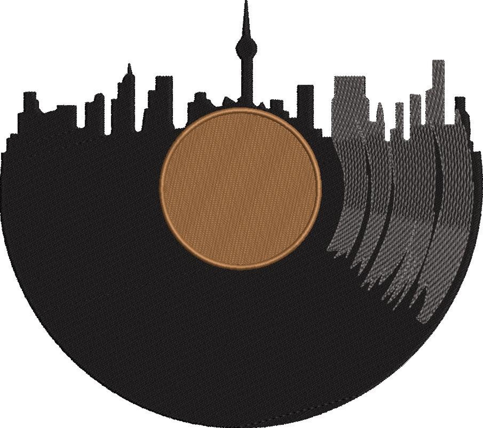 Toronto skyline embroidery design  etsy Toronto skyline embroidery design  etsy