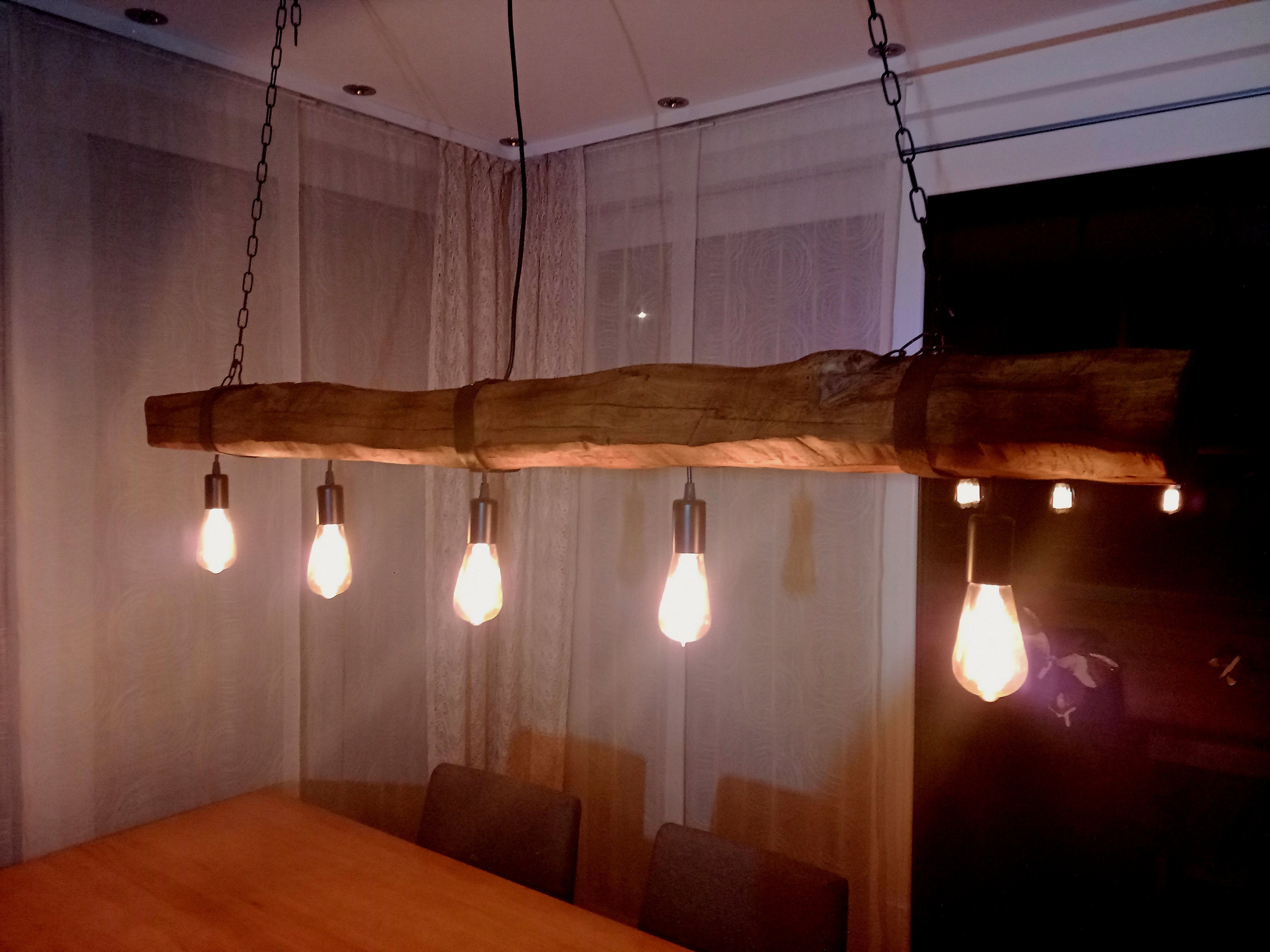 Handmade Barnwood Oak Chandelier Beam Handmade Barnwood Oak Chandelier Beam, Barnwood Light Fixtures